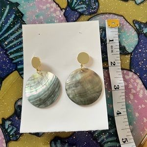 Gold & Mother of Pearl Earrings